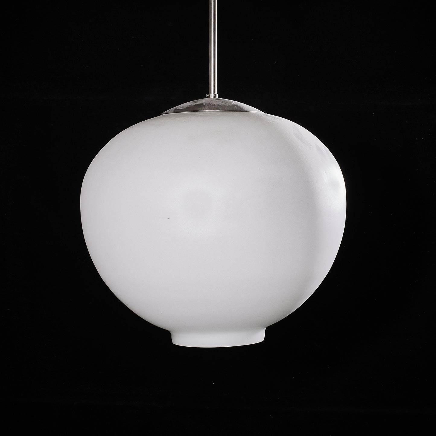 Large glass ceiling lamp 1940-50s