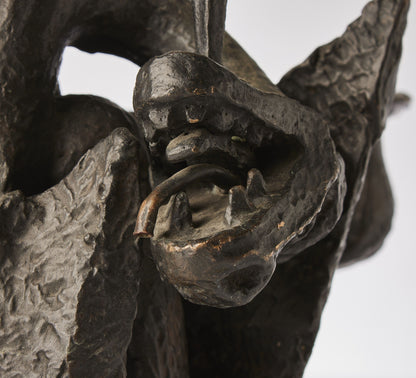 Skulptur Brons Herman Bergman Sankt Göran och draken