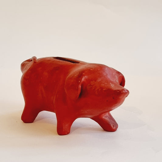 Piggy bank ceramics Christmas