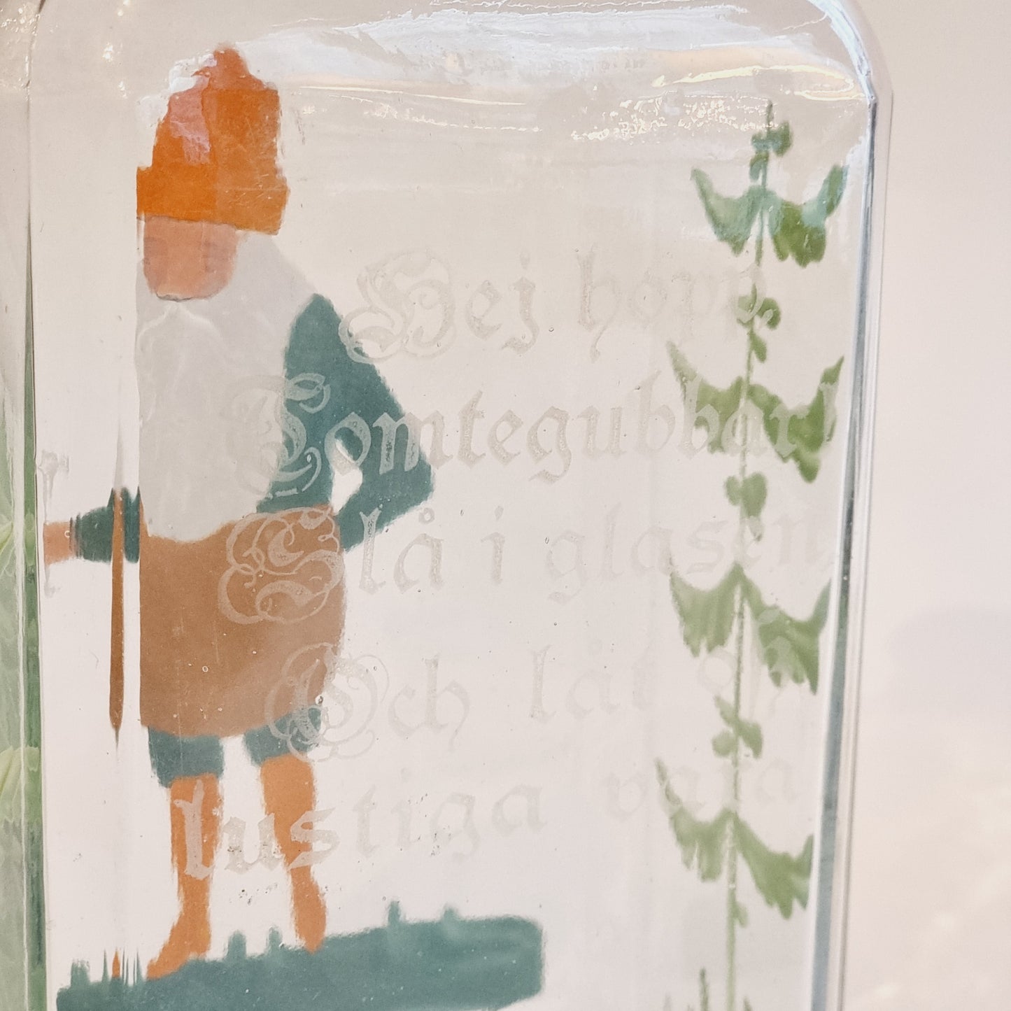Christmas tree with Santa motif