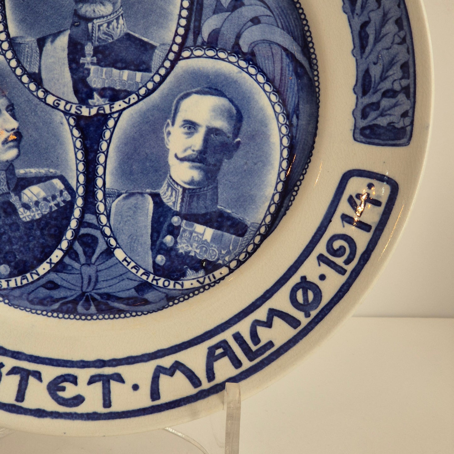 Väggtallrik, Konge-møtet Malmö 1914, Rörstrand
