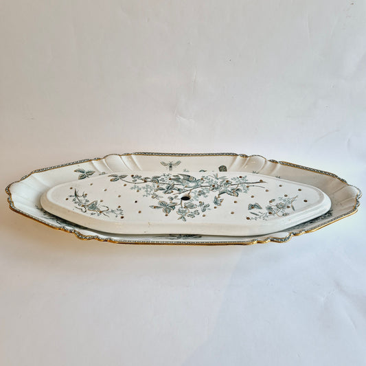 Fish dish Wexiö Gold Gustavsberg 46cm X 22cm