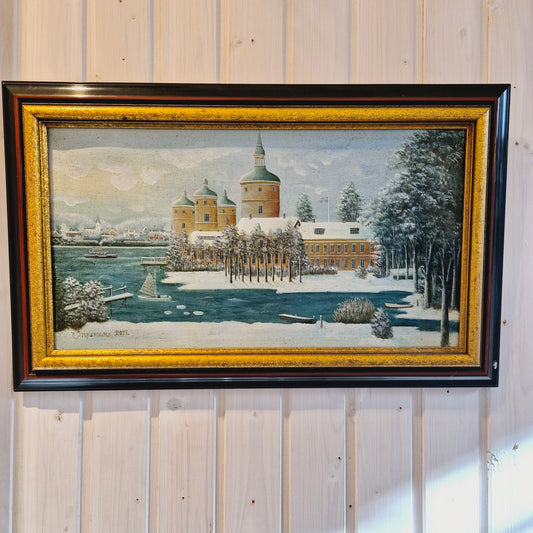 Carl Ljungberg Gripsholm Castle oil painting