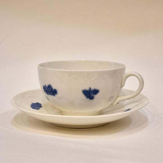 Classic Blue Flower tea cup with saucer Gustavsberg