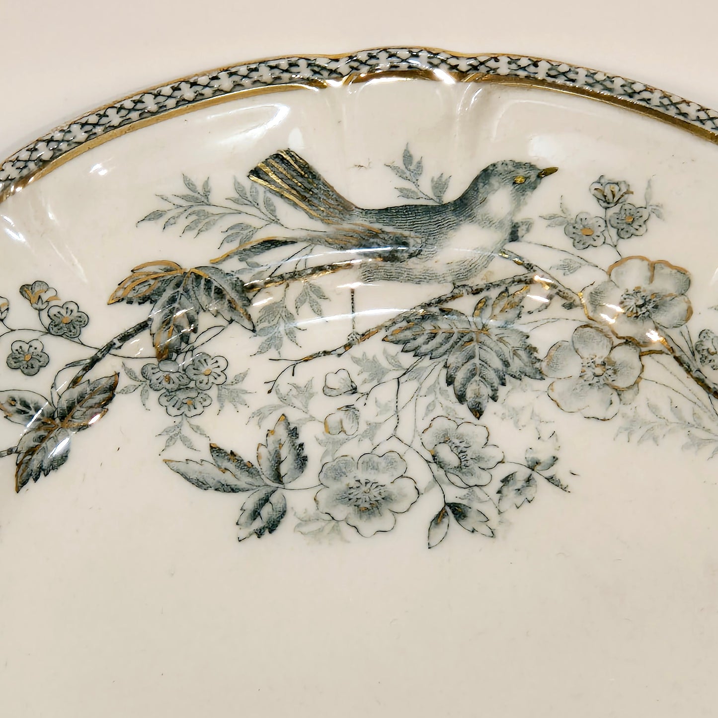 Wexiö Gold plate diameter 19 centimeters Arvid Ekberg Gustavsberg