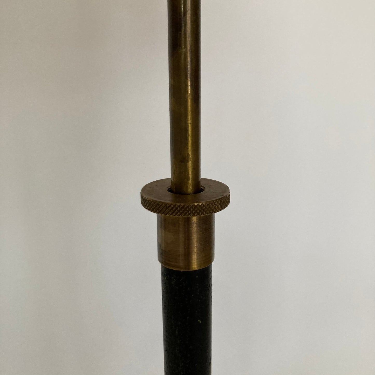 Floor lamp 1950s brass new electric new shade