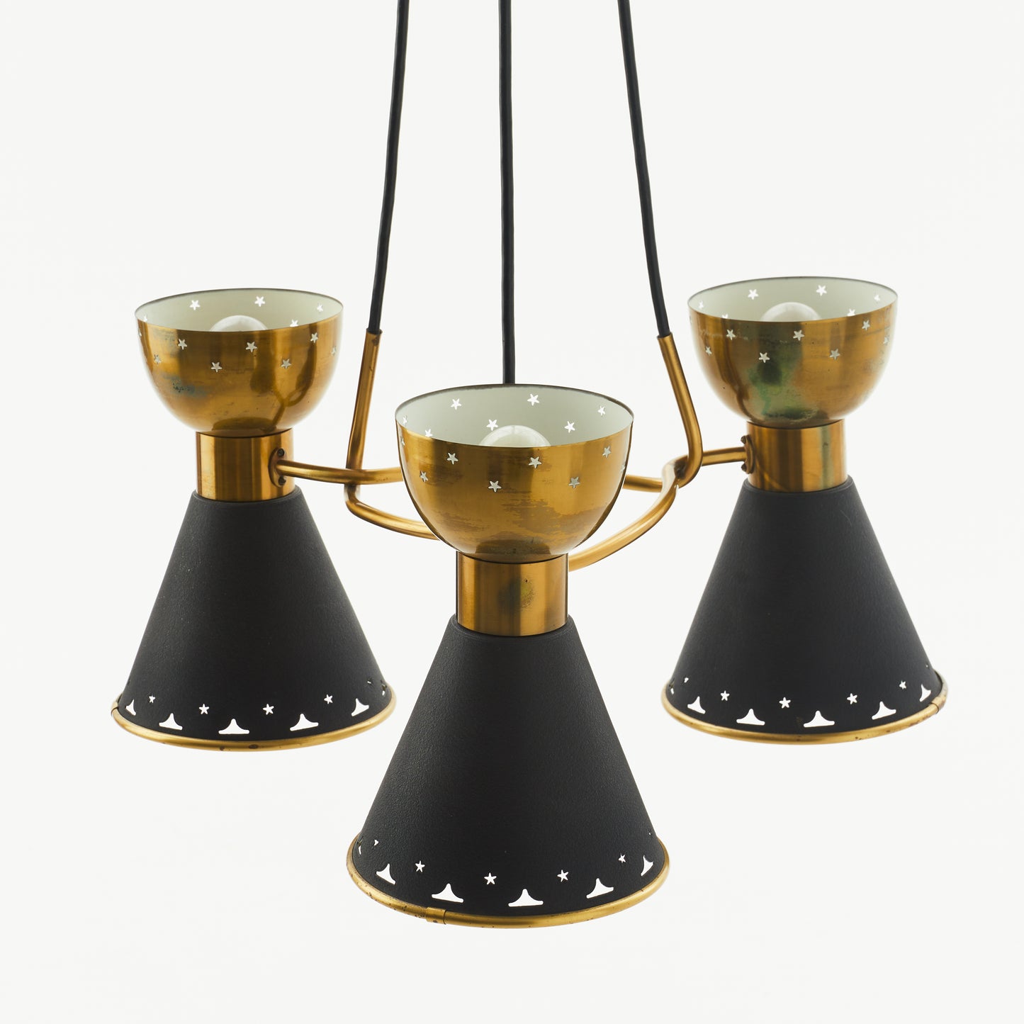 Ceiling lamp brass 1950-60s