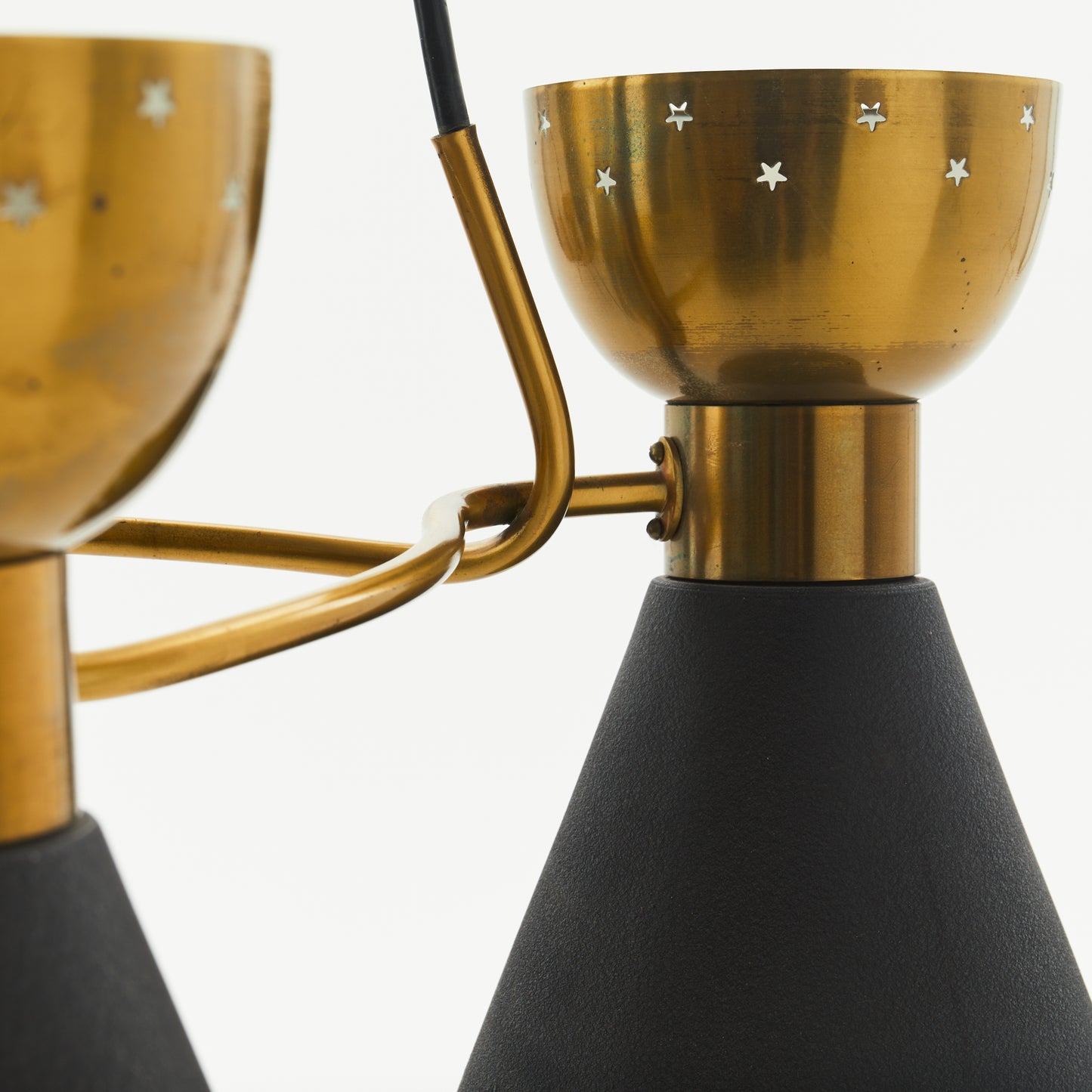 Ceiling lamp brass 1950-60s