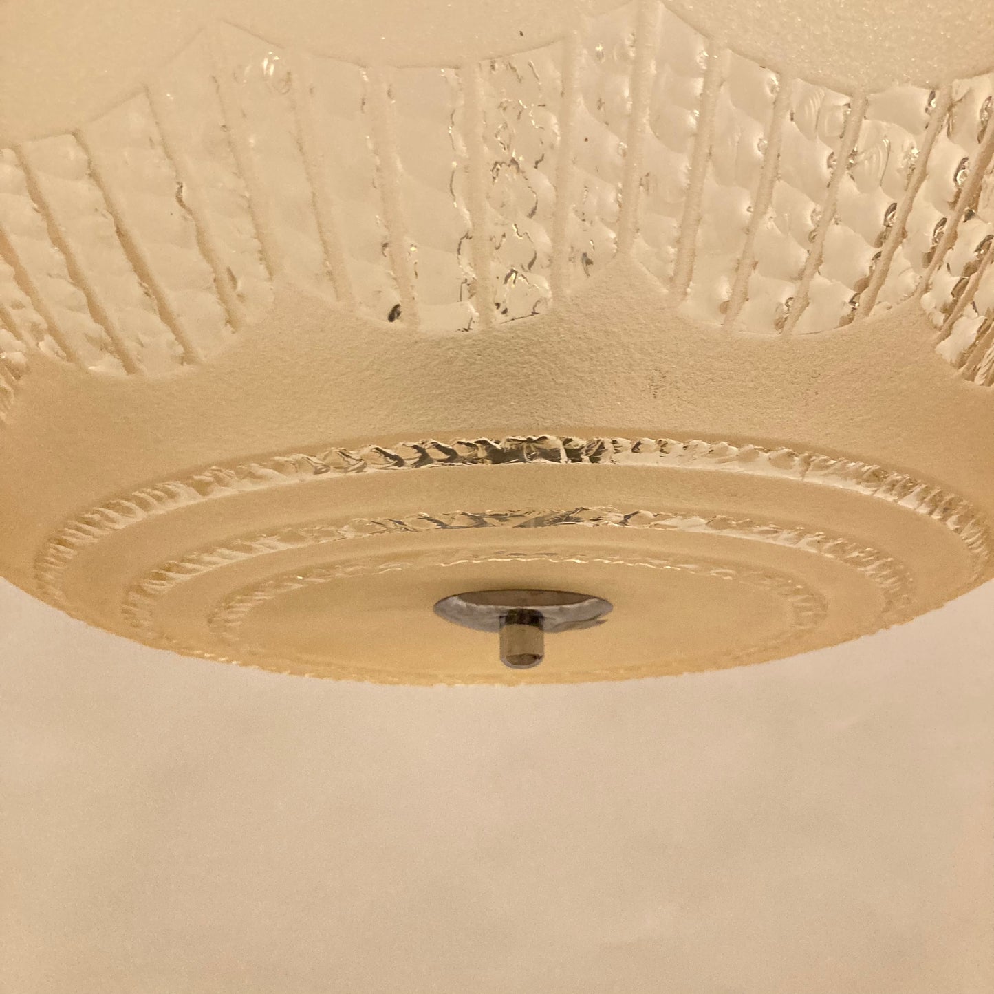 Taklampa glas 1940-50-tal