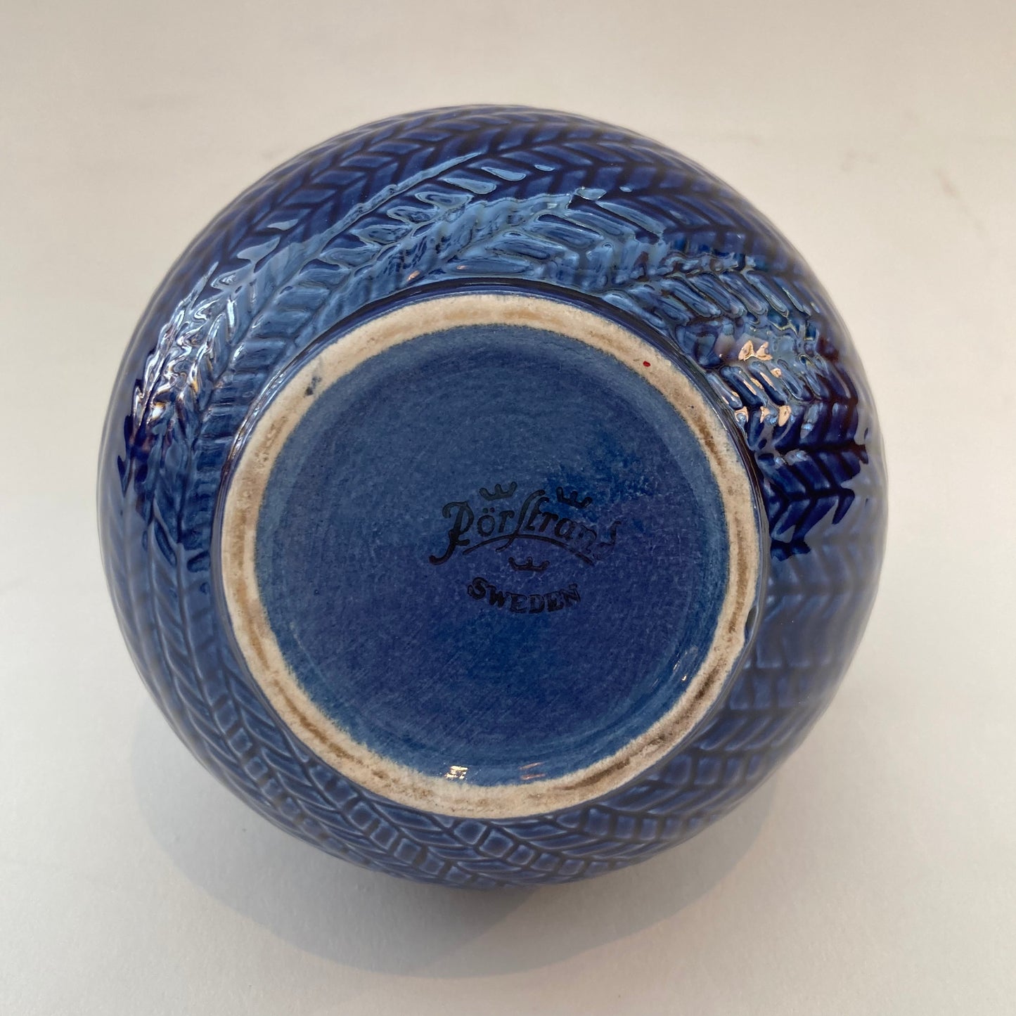 Blue Fire jug Hertha Bengtsson Rörstrand 16cm