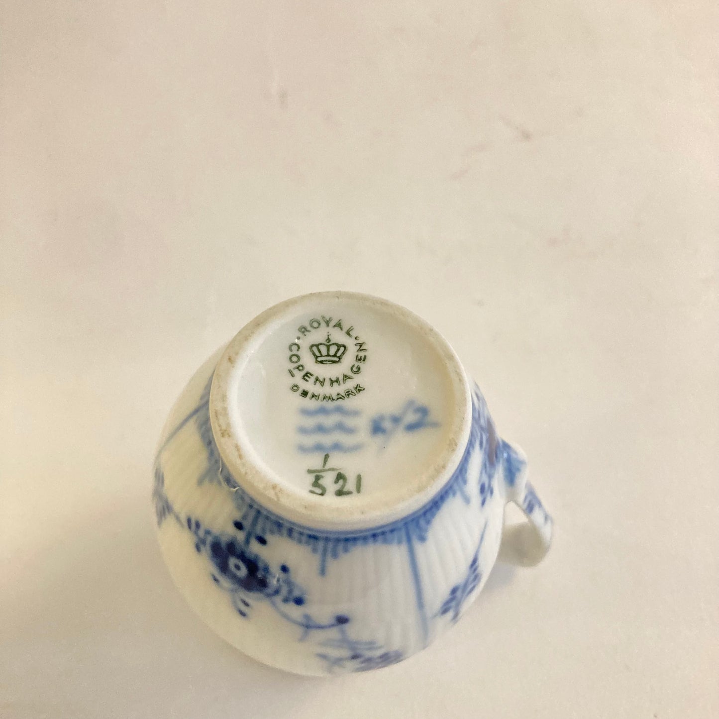 Musselmalet gräddsnipa 521 Arnold Krog Royal Copenhagen