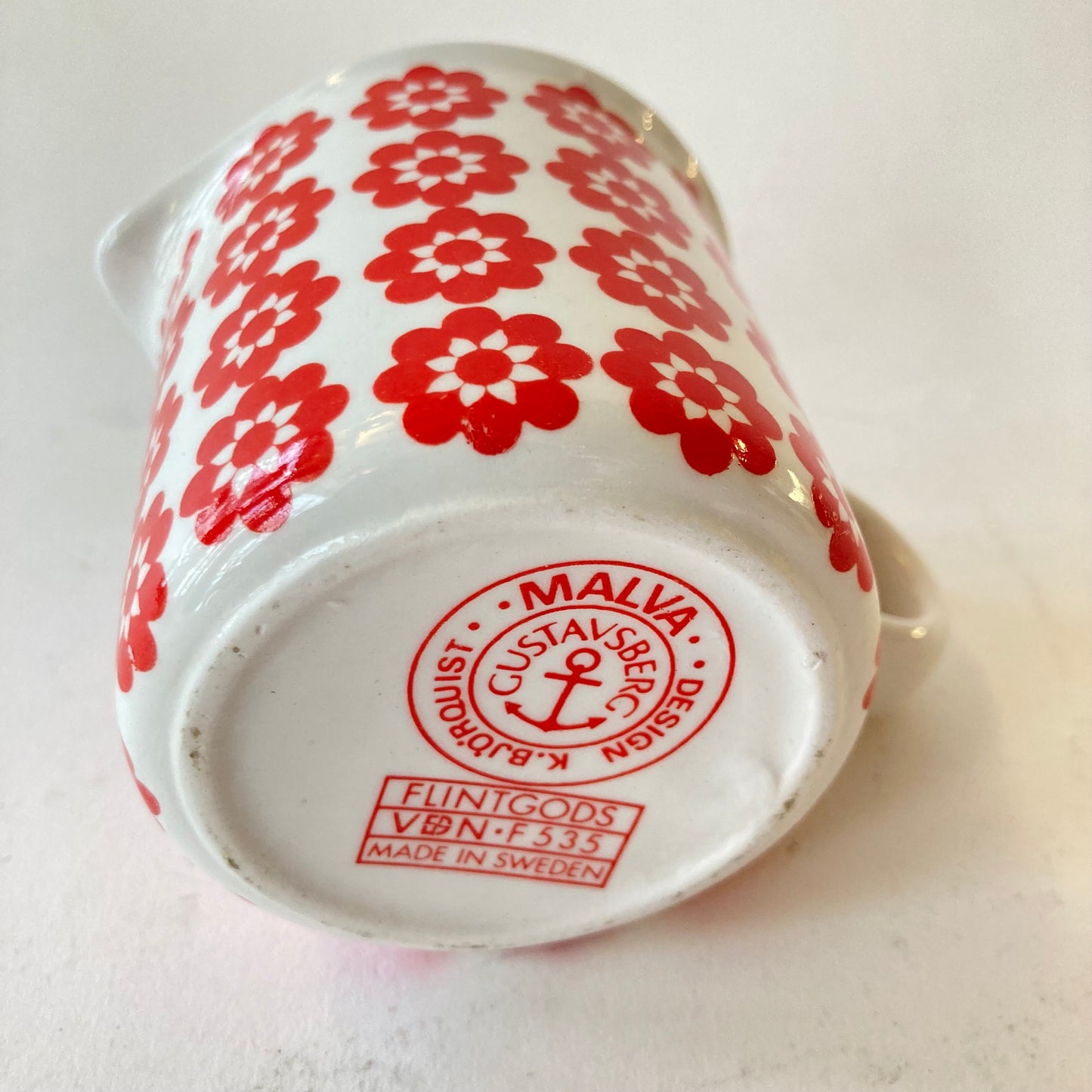 Karin Björquist gräddsnipa Malva Gustavsberg
