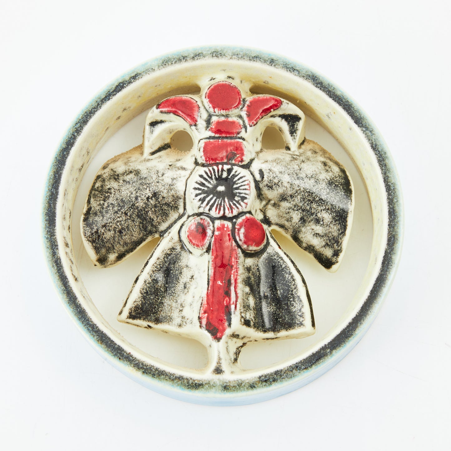 Lisa Larson roundel butterfly Gustavsberg