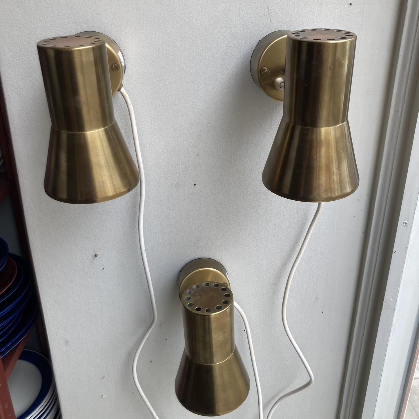 Vägglampa V239 mässing Hans-Agne Jakobsson Markaryd