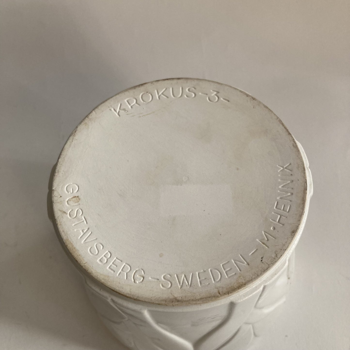 Krokus ytterfoder kruka Margareta Hennix Gustavsberg