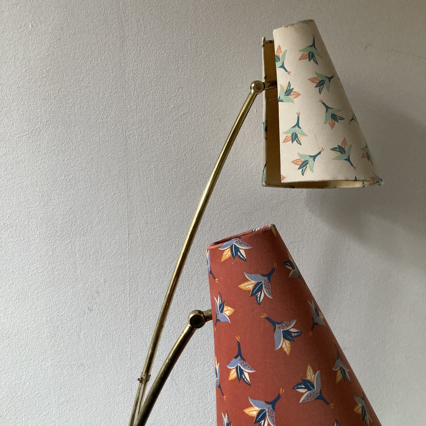 Golvlampa 2-armad 1950-60-tal