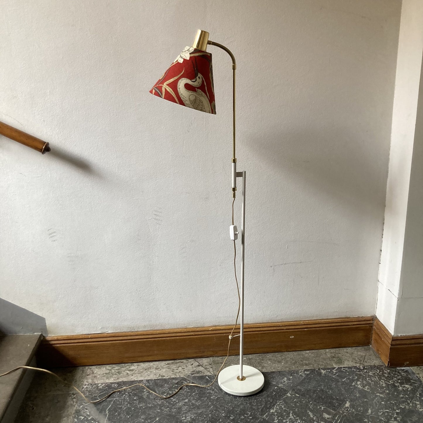 Golvlampa höj- och sänkbar 1960-tal