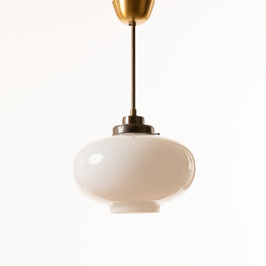 Glass ceiling lamp 1940-50s