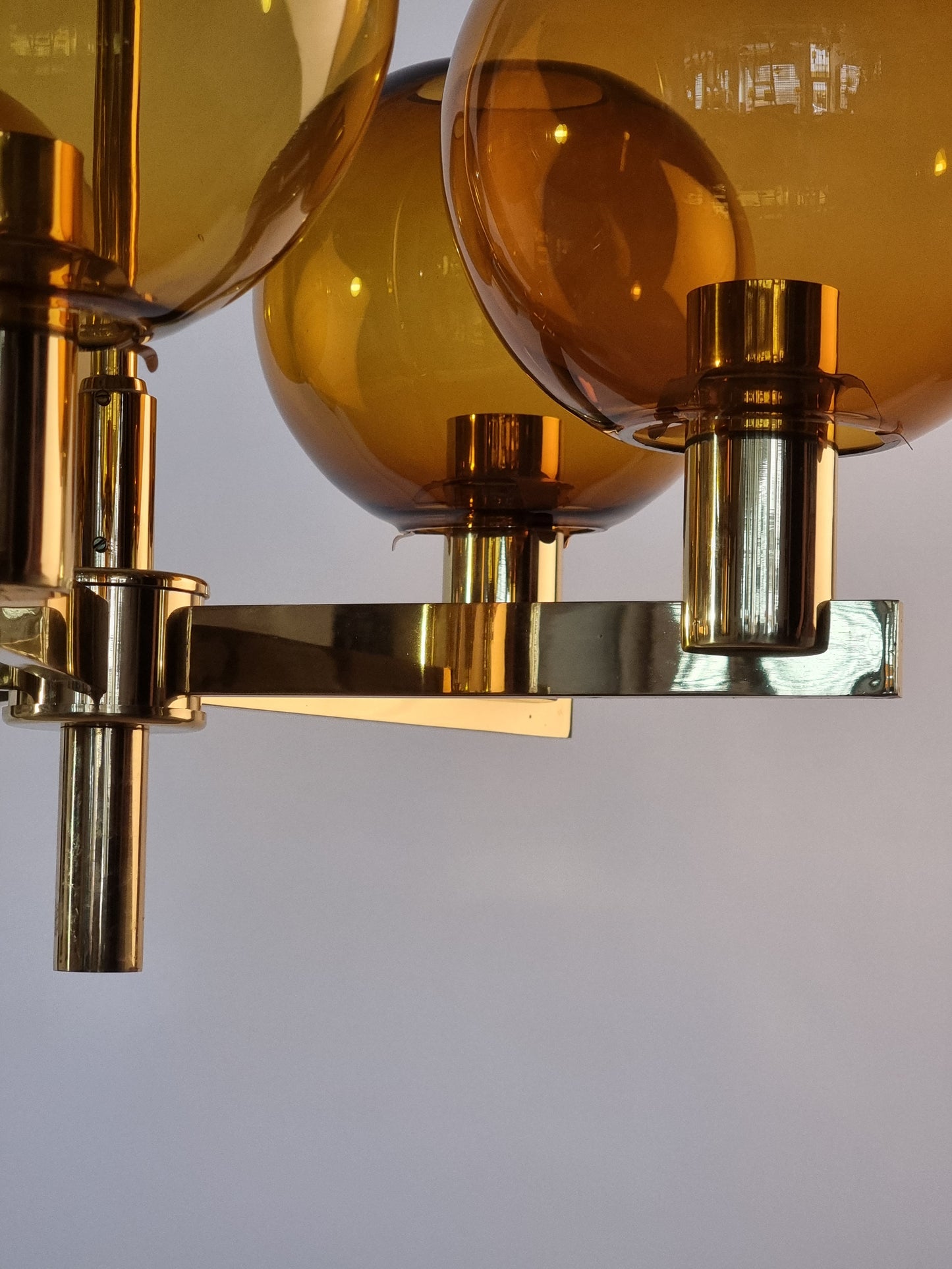 Hans-Agne Jakobsson ceiling lamp brass