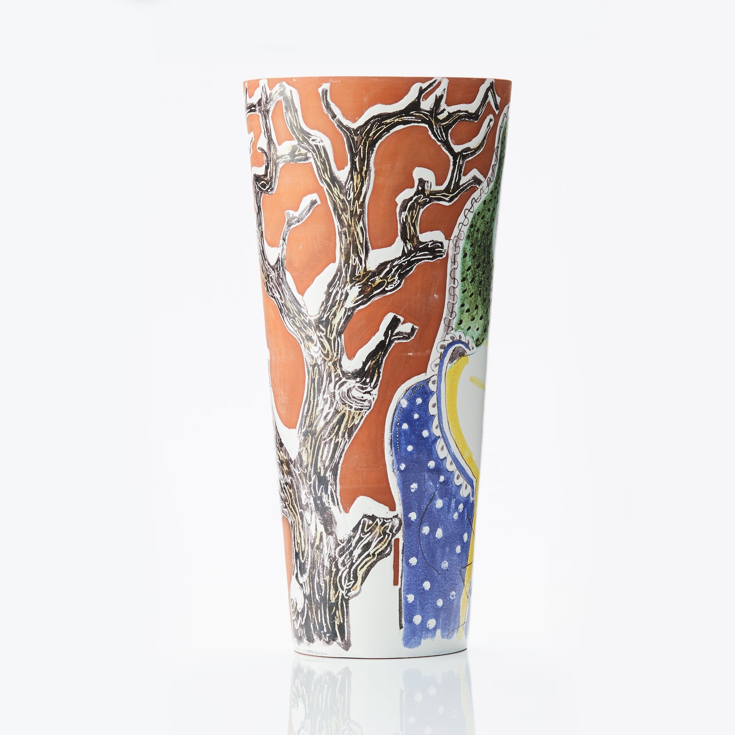 Wilhelm Kåge floor vase faience's unique Gustavsberg