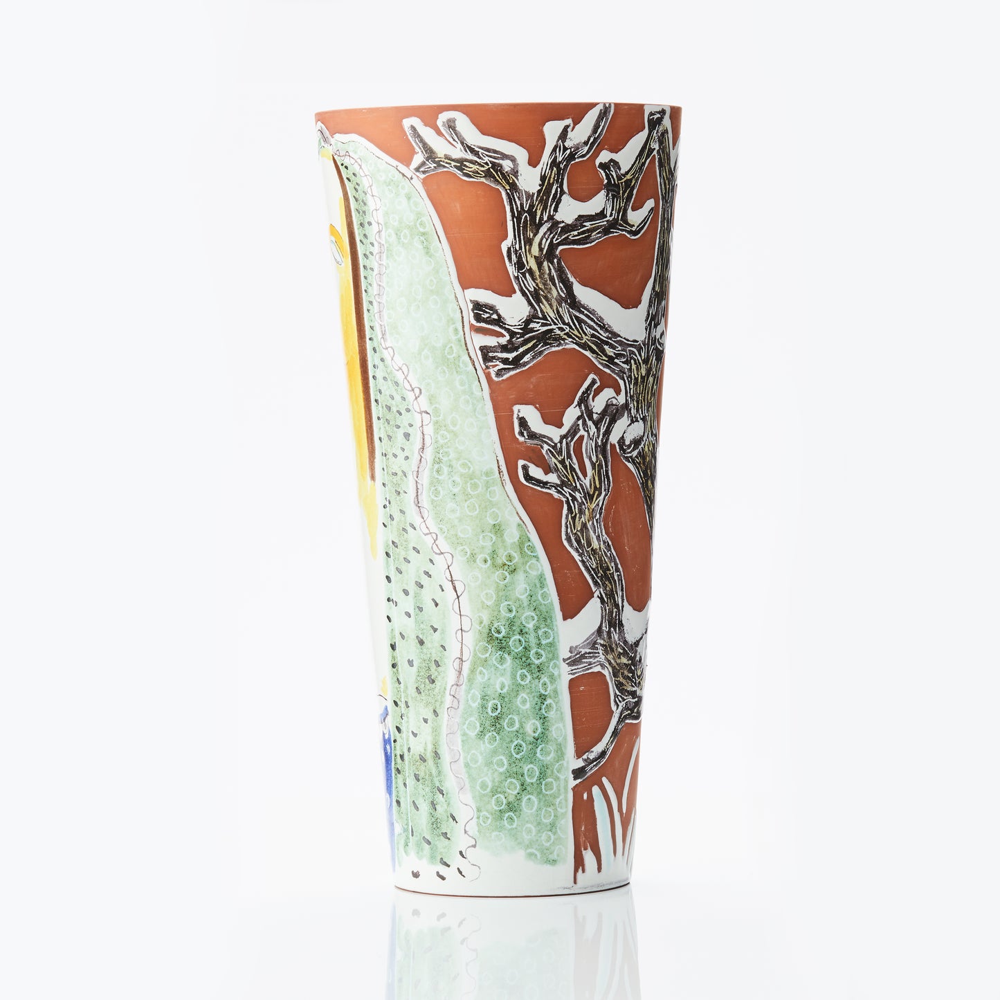 Wilhelm Kåge floor vase faience's unique Gustavsberg