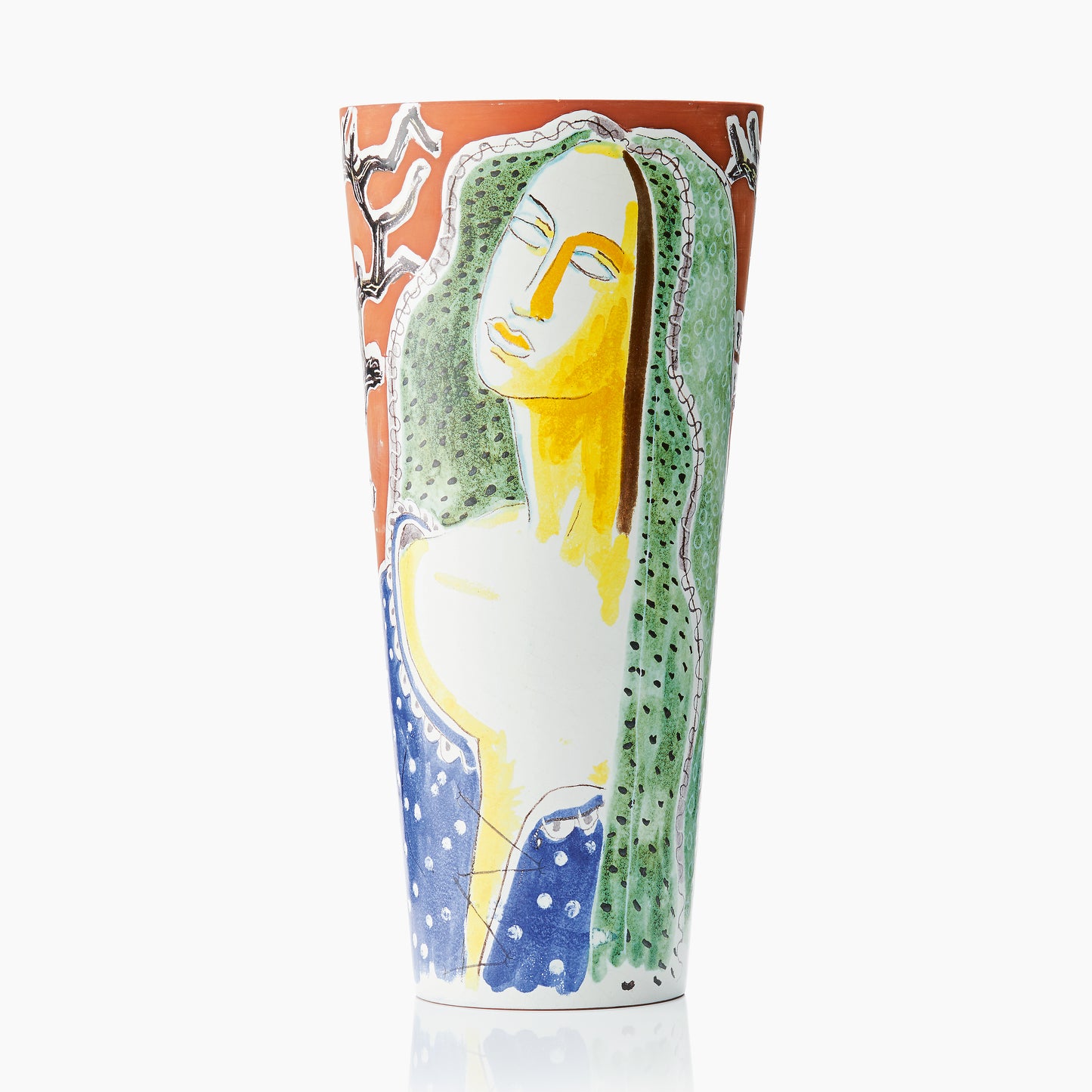 Wilhelm Kåge floor vase faience's unique Gustavsberg