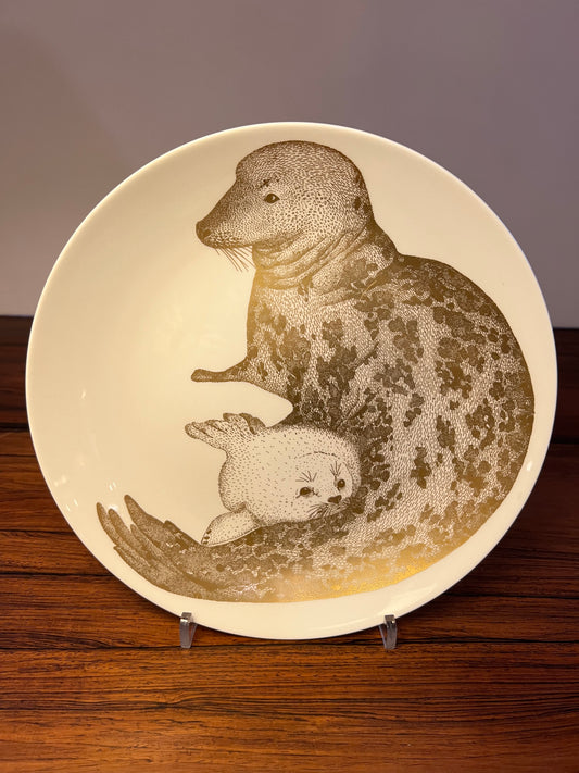 ディナープレート 絶滅危惧種 グレーシール ポール・ホフ・グスタフスベリ 24.5cm