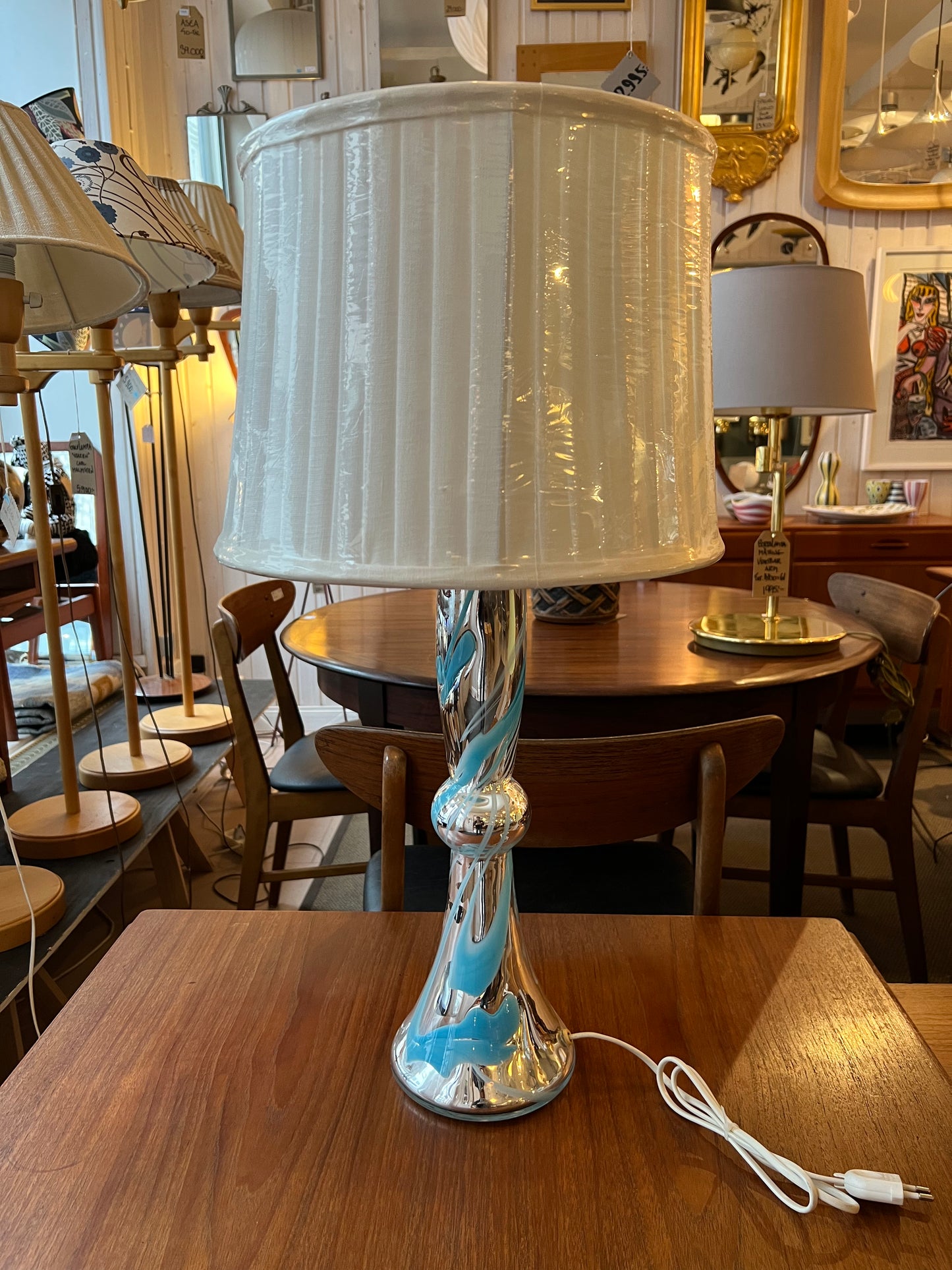 ガラステーブルランプ