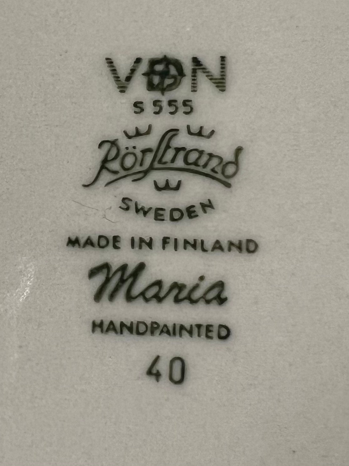 Assiett Maria Rörstrand 19cm