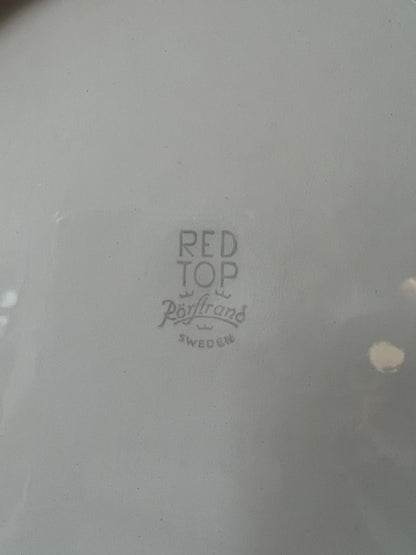 Red Top mattallrik Marianne Westman Rörstrand 25cm x 23,5cm
