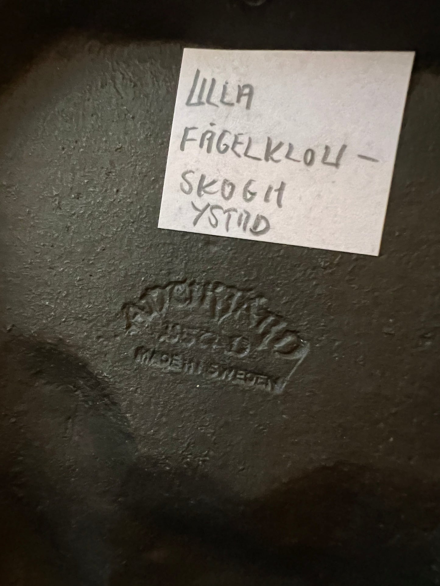 Bokstöd Ulla Fågelklou-Skogh Antikjärn Ystad