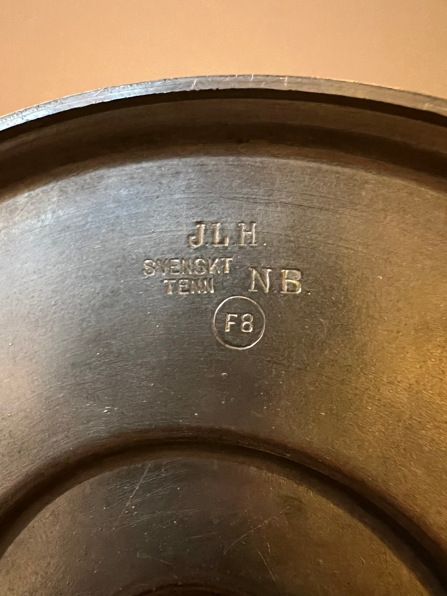 Candlestick pewter Norrahammars Bruk 1932