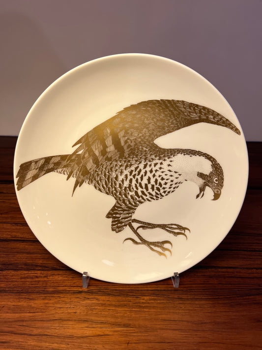 ディナープレート 絶滅危惧種 ハヤブサ ポール・ホフ・グスタフスベリ 24.5cm