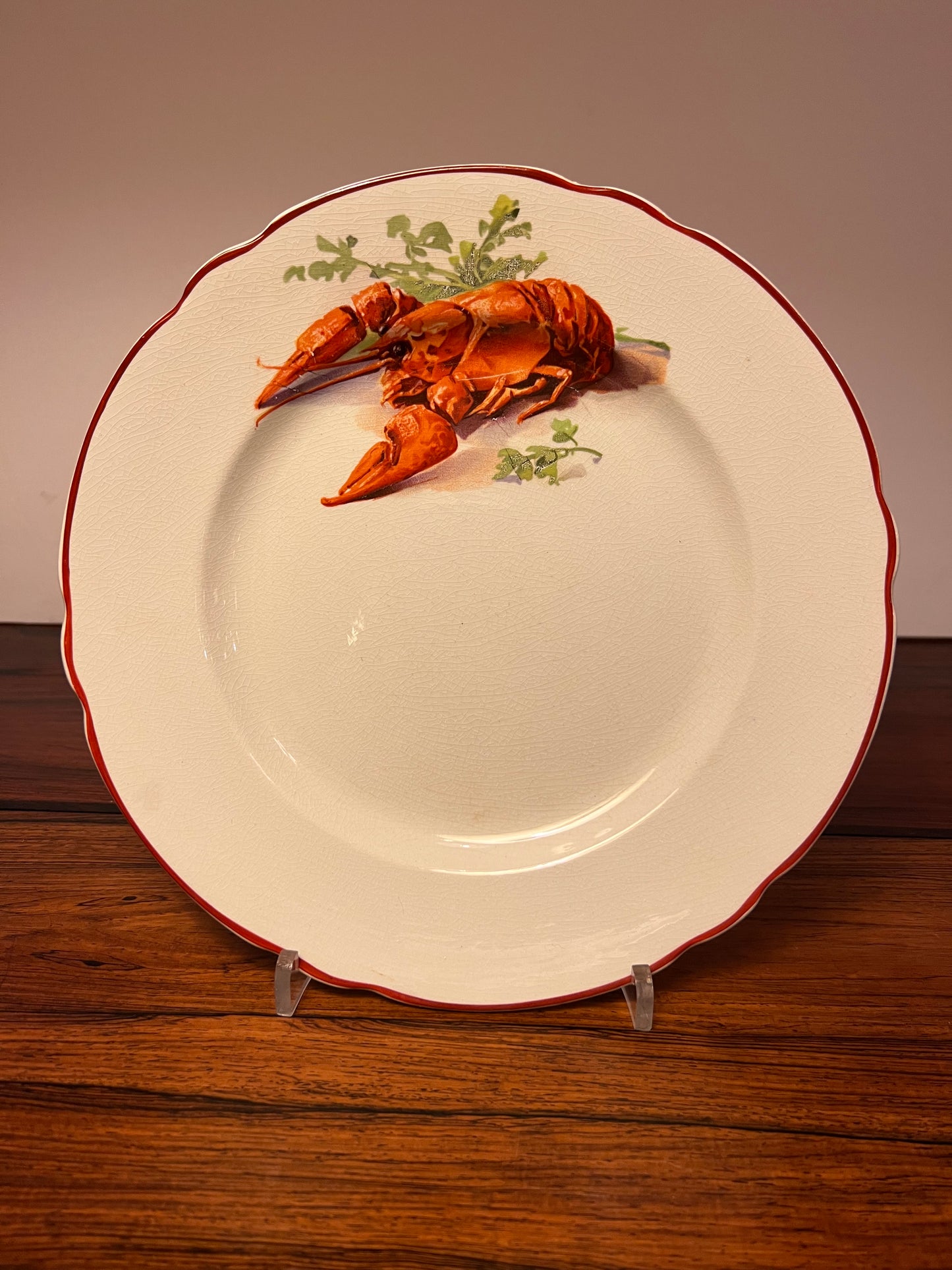 Crab plate Gefle 24cm