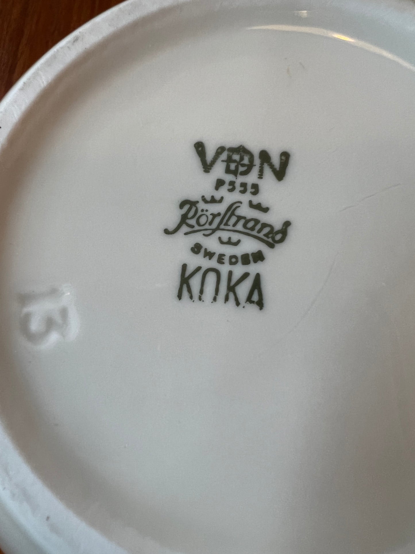 Skål Koka Blå Hertha Bengtsson Rörstrand 16,5cm