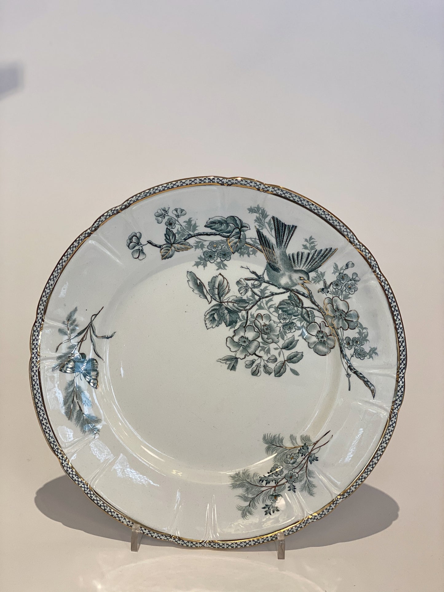 ディナープレート Wexiö ゴールド Arvid Ekberg Gustavsberg 23.5cm