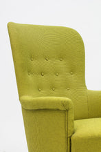 Ladda upp bild till gallerivisning, Fåtölj Marino av Carl Malmsten. H: 97cm, B: 70cm, D: 80cm. Nyklädd. Easy chair “Marino” by Carl Malmsten. H: 97cm/38,2″, B: 70cm/27,6″, D. 80cm/31,5″. New fabric
