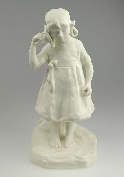 Parian figurine by Gustavsberg. H: 24