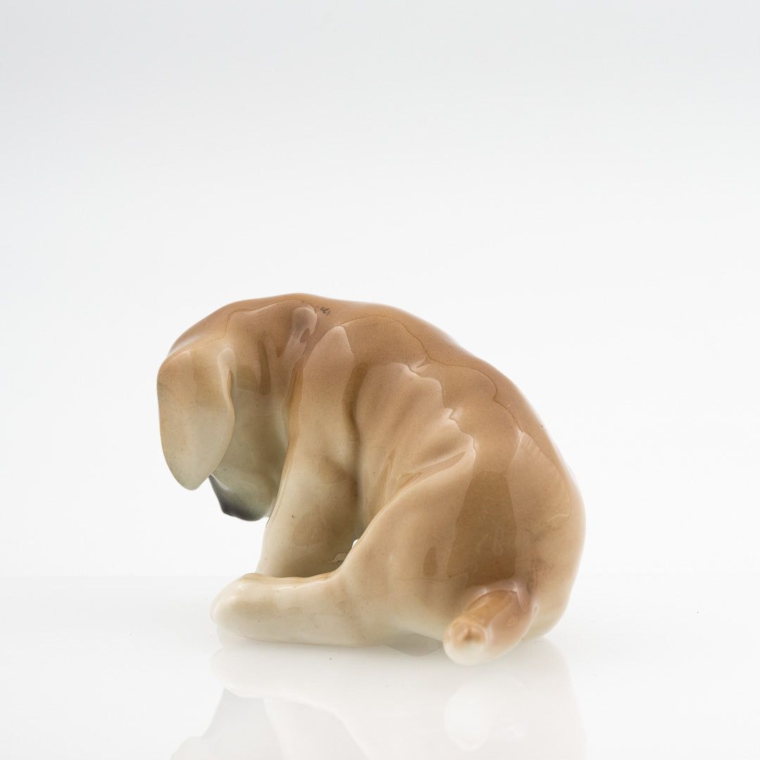 Rörstrand dog figurine underglaze