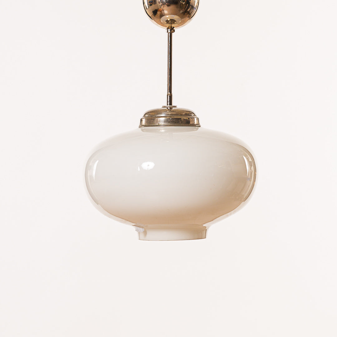 Taklampa glas 1940-50-tal