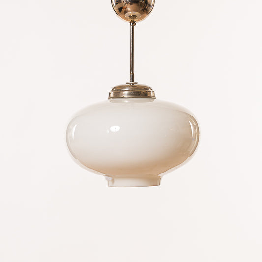 Taklampa glas 1940-50-tal