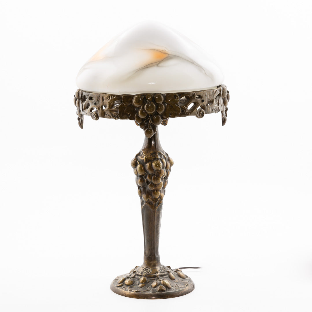 Jugend Böhlmarks bronze table lamp
