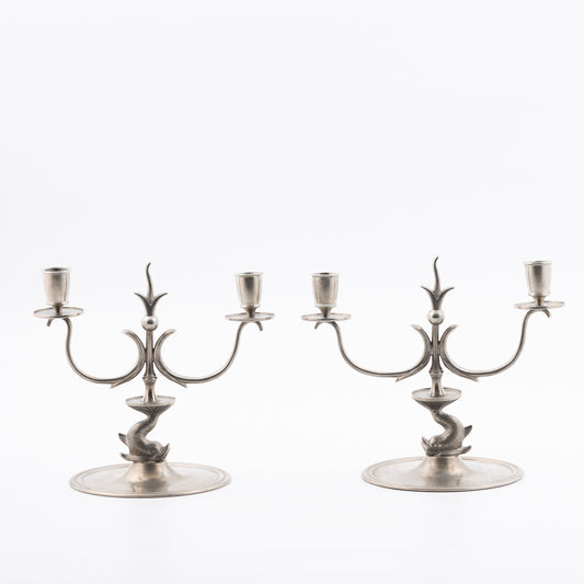 Company Svenskt Tenn pair Candelabra