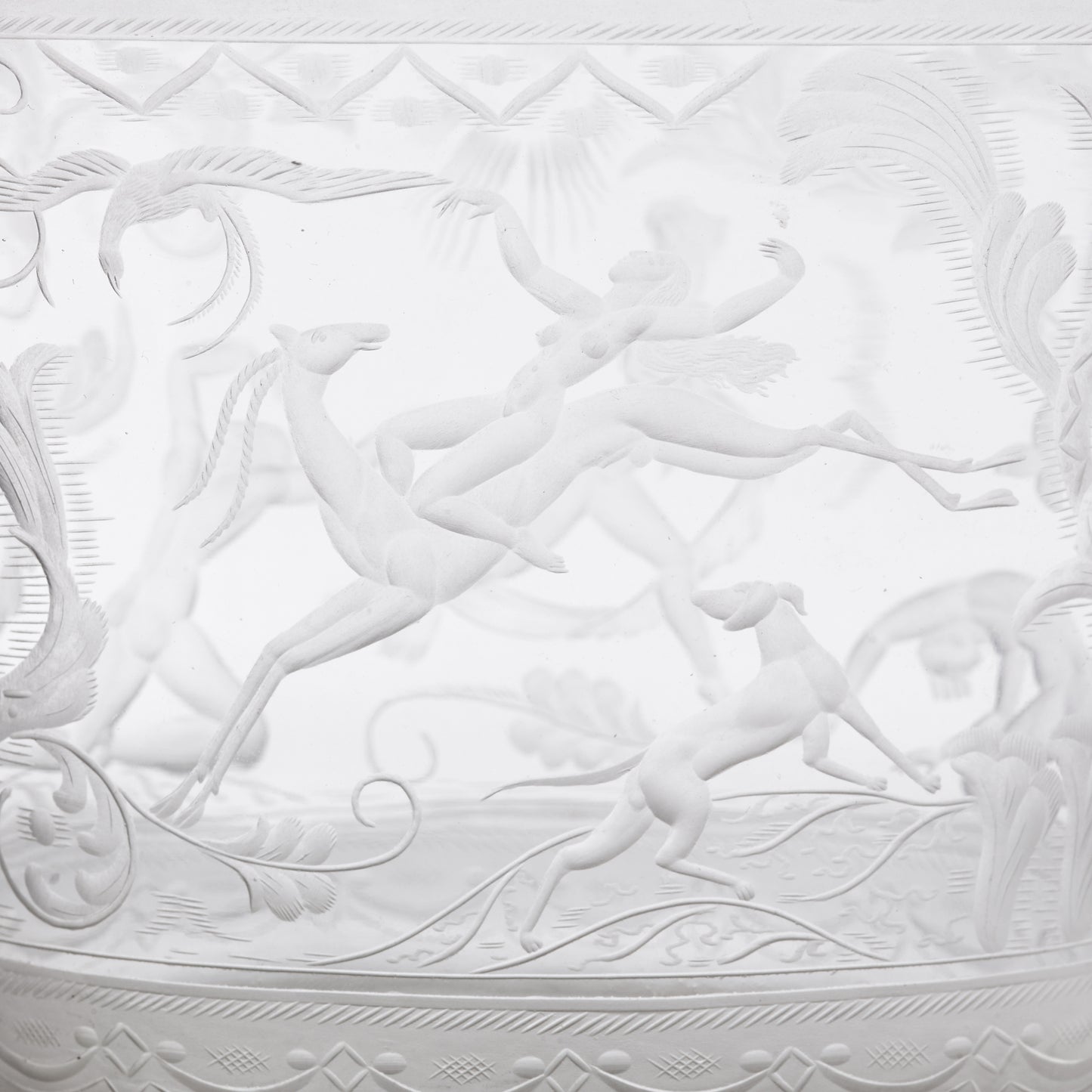 Simon Gate engraved bowl Orrefors