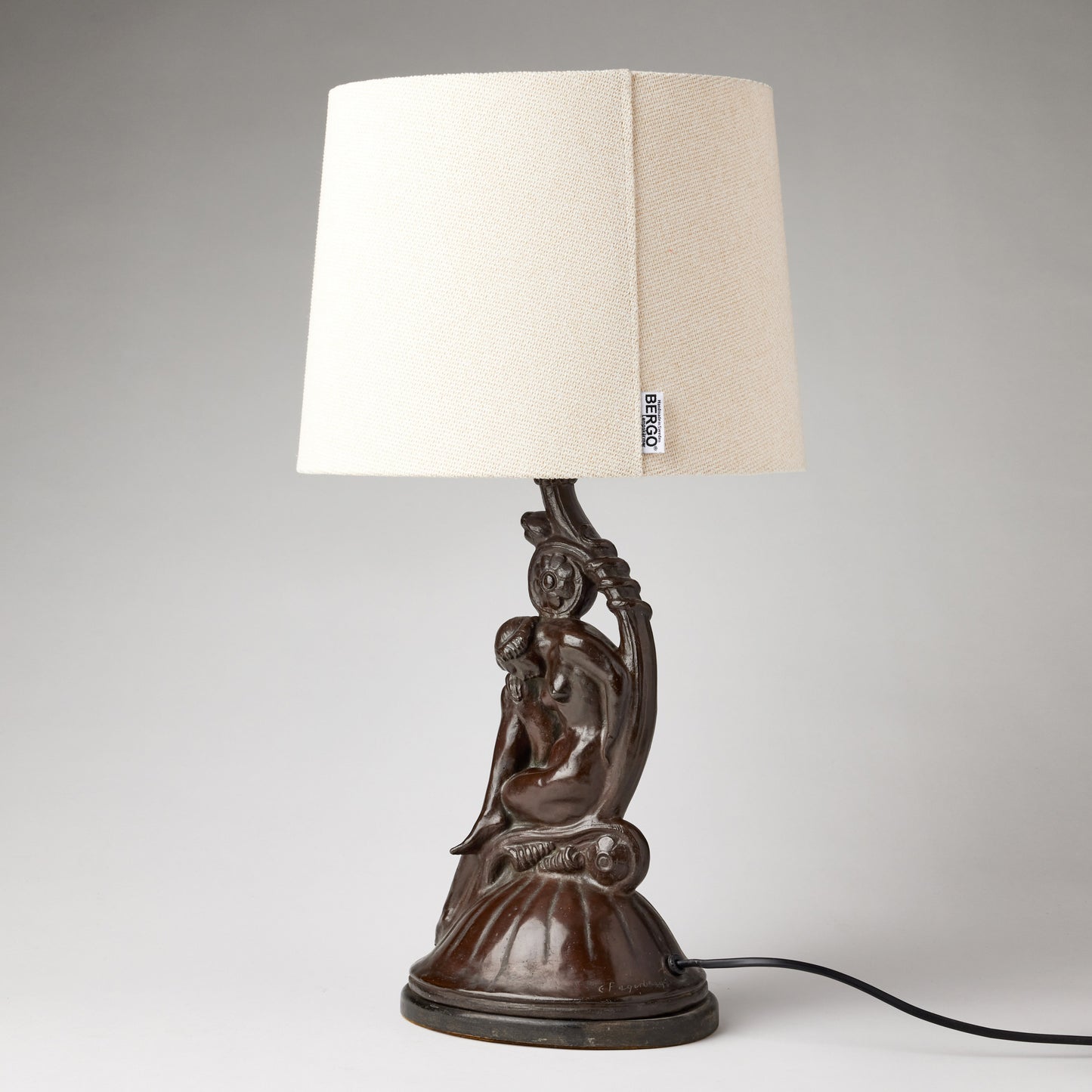 Carl Fagerberg bordslampa brons Herman Bergman