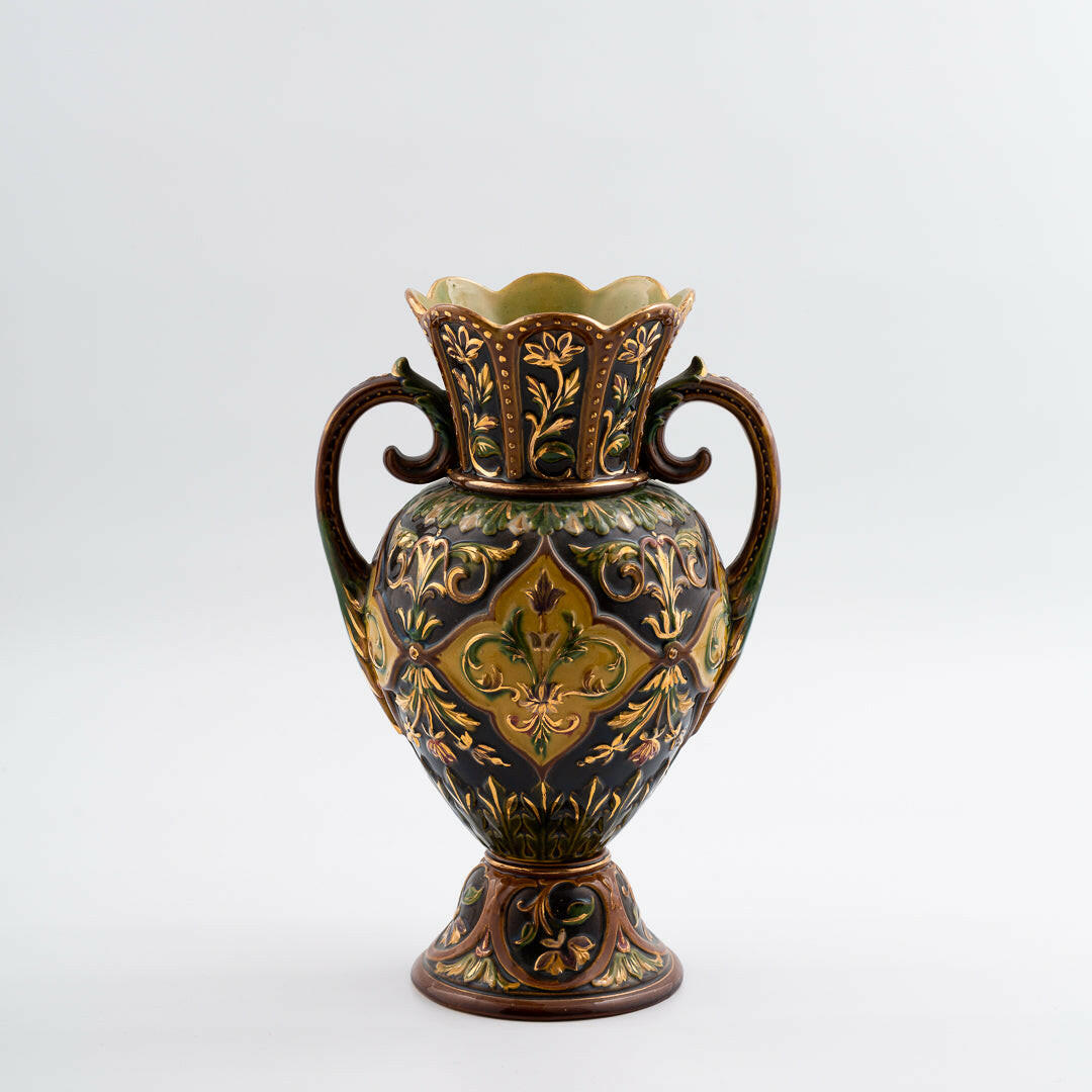 Rörstrand Majolica vase 1880s