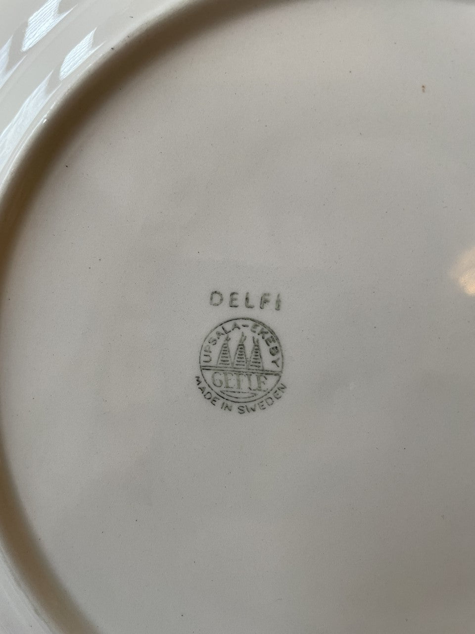 Delfi Mattallrik Helmer Ringström Gefle 23,5cm