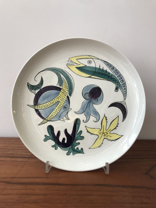 Dinner plate West Coast Lillemor Mannerheim Gefle 24.5cm blue