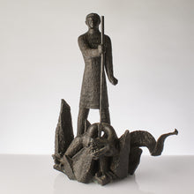 Ladda upp bild till gallerivisning, Skulptur Brons Herman Bergman Sankt Göran och draken
