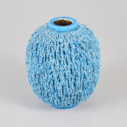 Gunnar Nylund stor igelkottvas chamotte Rörstrand 21 cm